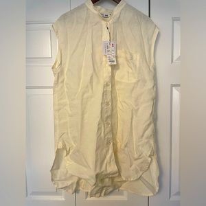 Sleeveless Linen Shirt